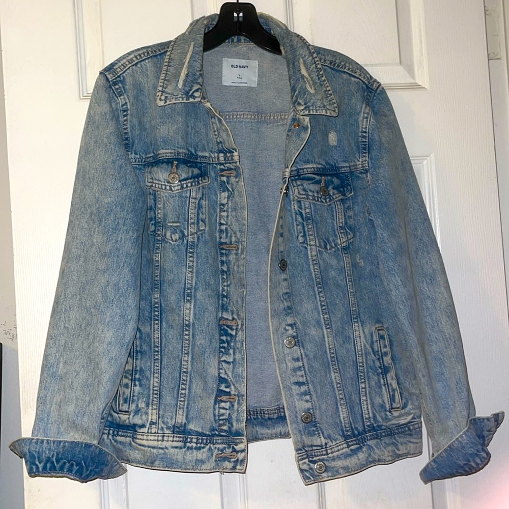 ON Light blue denim jean jacket Size L Tall